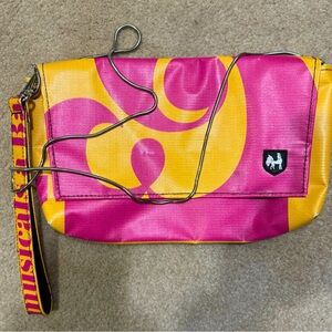 Cute upcycled envelope style purse